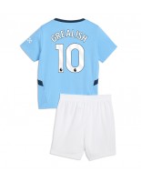 Manchester City Jack Grealish #10 Hjemmedraktsett Barn 2024-25 Korte ermer (+ bukser)